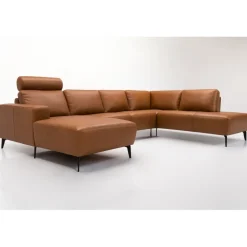 Copenhagen LæderHjørnesofa med chaiselong - Venstrevendt