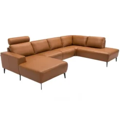Copenhagen LæderHjørnesofa med chaiselong - Venstrevendt