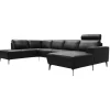 Copenhagen LæderHjørnesofa med chaiselong - Højrevendt