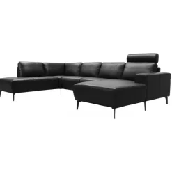 Copenhagen LæderHjørnesofa med chaiselong - Højrevendt