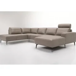 Copenhagen læderhjørnesofa med chaiselong - Højrevendt