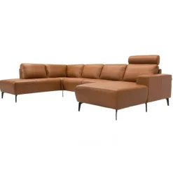 Copenhagen LæderHjørnesofa med chaiselong - Højrevendt