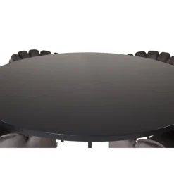 Copenhagen Rund Spisebordssæt - Sort og Grå