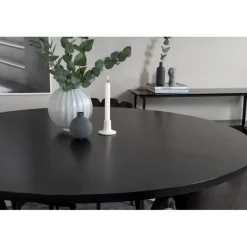 Copenhagen Rund Spisebordssæt - Sort og Grå