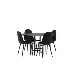 Copenhagen Rundt Spisebordssæt - Sort