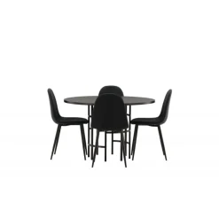 Copenhagen Rundt Spisebordssæt - Sort