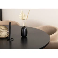 Copenhagen Rundt Spisebordssæt - Beige og Sort