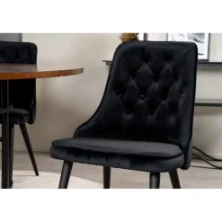 Copenhagen Rundt Spisebordssæt - Sort og Brun