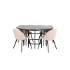 Copenhagen Rundt Spisebordssæt - Beige og Sort