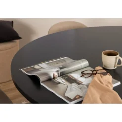 Copenhagen Rundt Spisebordssæt - Beige og Sort