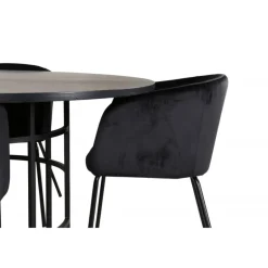 Copenhagen Rundt Spisebordssæt - Sort