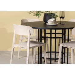 Copenhagen Rundt Spisebordssæt - Beige og Sort