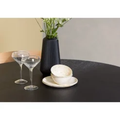 Copenhagen Rundt Spisebordssæt - Sort og Natur