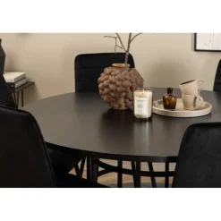 Copenhagen Rundt Spisebordssæt - Sort