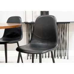 Copenhagen Rundt Spisebordssæt - Sort og Brun