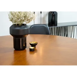 Copenhagen Rundt Spisebordssæt - Sort og Brun