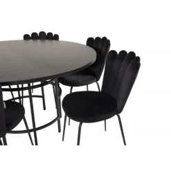 Copenhagen Rundt Spisebordssæt - Sort