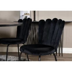 Copenhagen Rundt Spisebordssæt - Sort