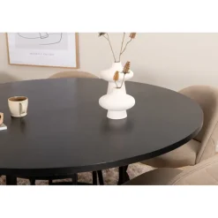 Copenhagen Rundt Spisebordssæt - Beige og Sort