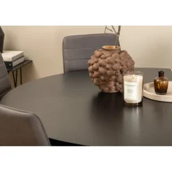 Copenhagen Rundt Spisebordssæt - Sort og Grå