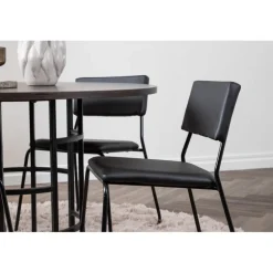 Copenhagen Rundt Spisebordssæt - Sort og Mocca