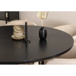 Copenhagen Rundt Spisebordssæt - Beige og Sort