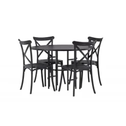 Copenhagen Rundt Spisebordssæt - Sort