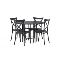 Copenhagen Rundt Spisebordssæt - Sort