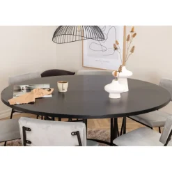 Copenhagen Rundt Spisebordssæt - Sort og Grå