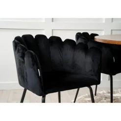 Copenhagen Rundt Spisebordssæt - Sort og Brun