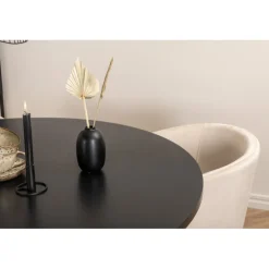 Copenhagen Rundt Spisebordssæt - Beige og Sort