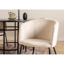 Copenhagen Rundt Spisebordssæt - Beige og Sort