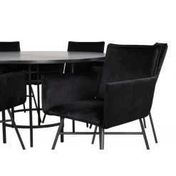 Copenhagen Rundt Spisebordssæt - Sort