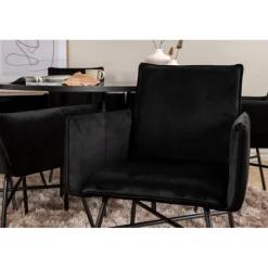 Copenhagen Rundt Spisebordssæt - Sort