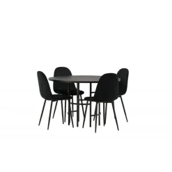 Copenhagen Rundt Spisebordssæt - Sort