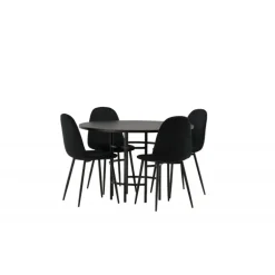 Copenhagen Rundt Spisebordssæt - Sort