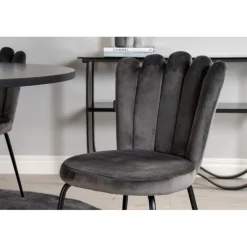 Copenhagen Rundt Spisebordssæt - Sort og Grå