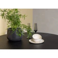 Copenhagen Rundt Spisestuesæt - Beige og Sort