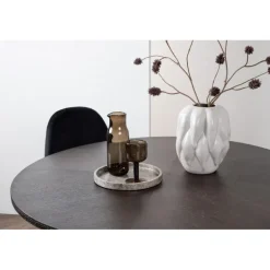 Copenhagen Rundt Spisestuesæt - Sort og Mocca