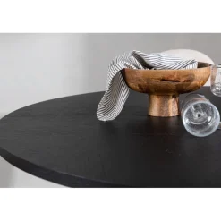 Copenhagen Rundt Spisestuesæt - Beige og Sort