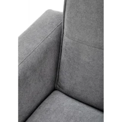 CORNELIUS sammenklappelig sofa med ottoman, - Grå