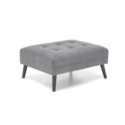 CORNELIUS sammenklappelig sofa med ottoman, - Grå