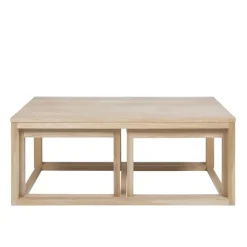 Cornus sofabordssæt - Hvidpigmenteret Eg