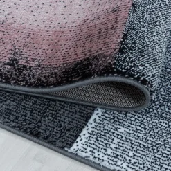 Costa Kortluvet tæppe Abstrakt Bølge - Pink