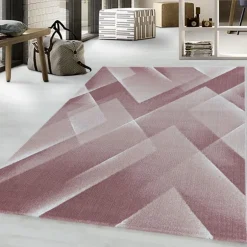 Costa Kortluvet tæppe Abstrakt - Pink
