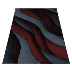 Costa Kortluvet tæppe Bølge - Rød
