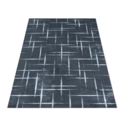 Costa Kortluvet tæppe Stribet - Grå