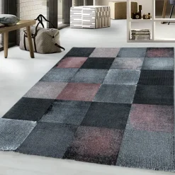 Costa Kortluvet Tæppeløber Abstrakt Bølge - Pink