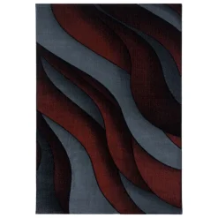 Costa Kortluvet Tæppeløber Bølge - Rød