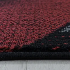 Costa Kortluvet Tæppeløber Bølge - Rød